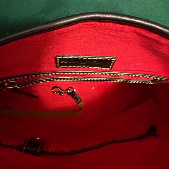 Dooney & Bourke Blue and Brown Leather satchel - Picture 8 of 10